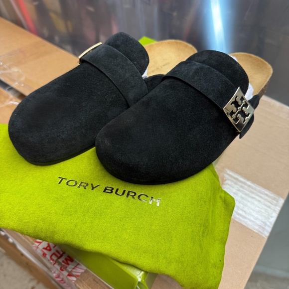 Tory Burch Suede Mellow Mule – Black - Picture 8 of 8